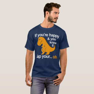 T-Rex klatschen Sie Ihre Hände T-Shirt