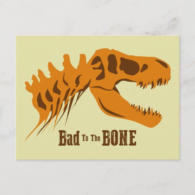 T-Rex-Knochen Postkarte (Vorderseite)