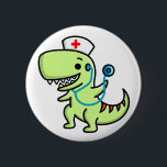 T-rex Krankenschwester-Knopf Button<br><div class="desc">T-rex Krankenschwester-Knopf</div>