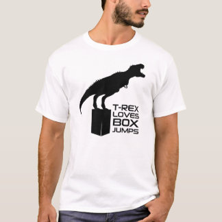 T-Rex Liebe-Kasten-Sprungs-" Fitness-T-Shirt T-Shirt