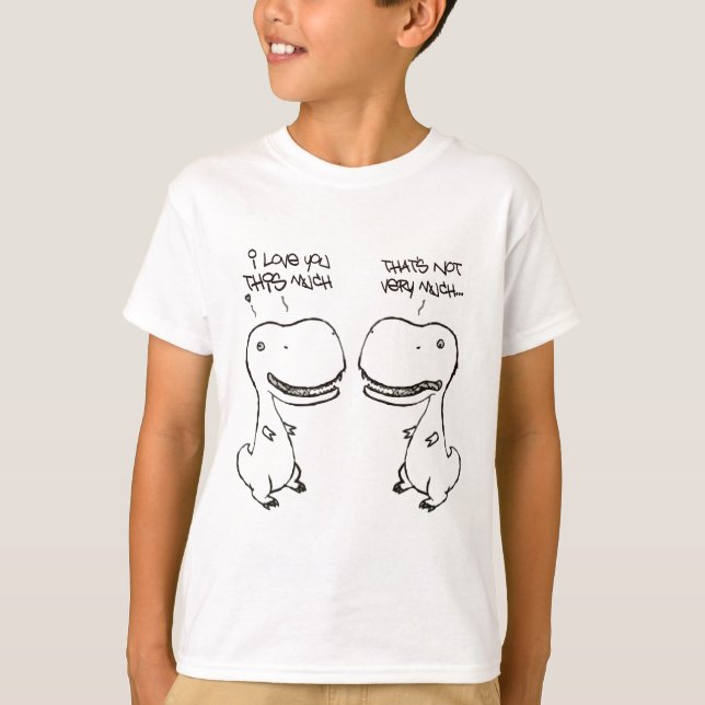 T-rex Liebe T-Shirt (Vorderseite)