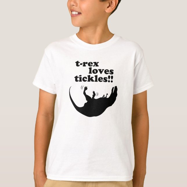 T-Rex Lieben Tickles! T-Shirt (Vorderseite)