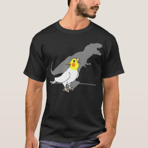 T-Rex Lutino Cockatiel Gelber Weißer Papagei Birb T-Shirt