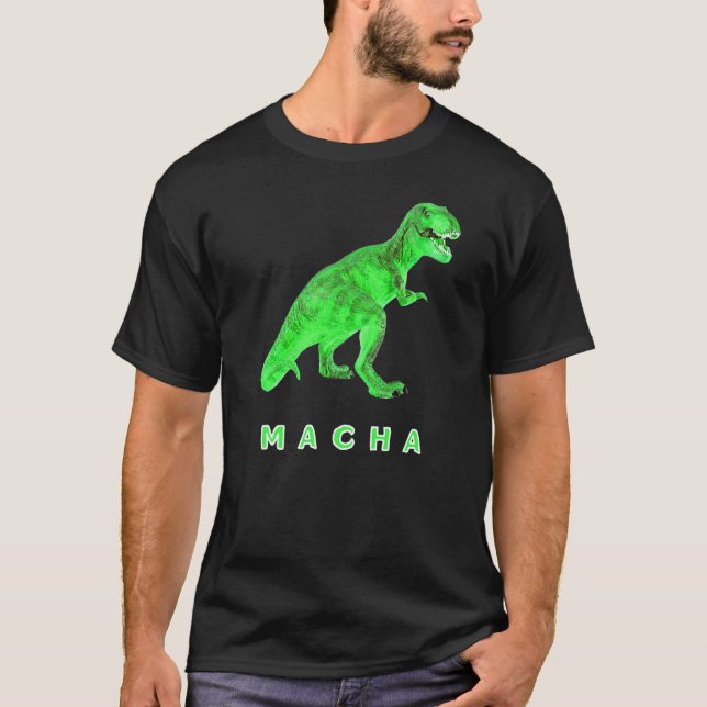 T Rex Macha Caveman T-Shirt (Vorderseite)