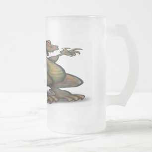 T-Rex - Maßgeschneidert Mattglas Bierglas