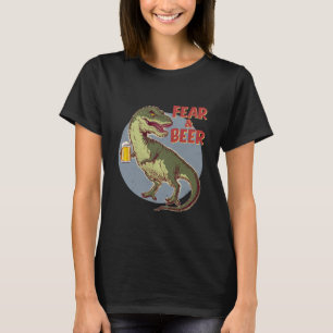 T-Rex mit Bier-T-Shirt T-Shirt