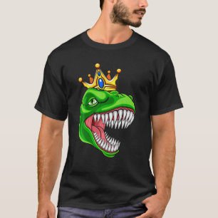 T Rex mit KronTyrannosaurus Rex Dinosaurier Lover T-Shirt