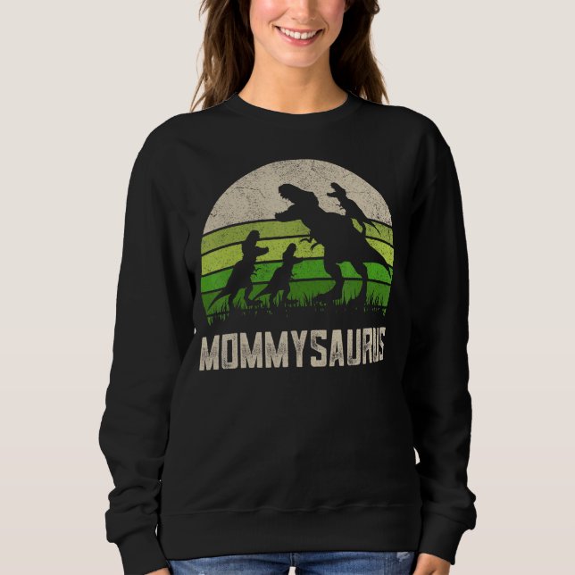 T Rex Mommysaurus Funny Dino Mama Dinosaurier 4 Ki Sweatshirt (Vorderseite)