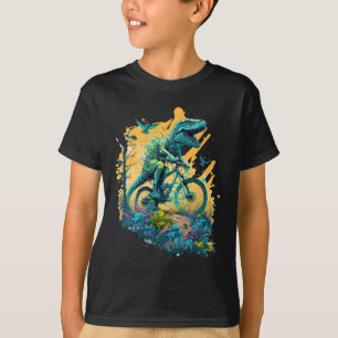 T-Rex-Mountainbike-Trail Radfahren Tyrannosa T-Shirt