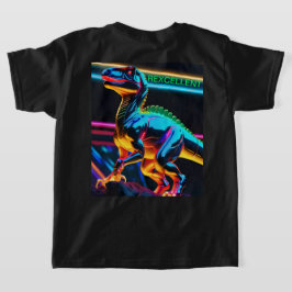 T-Rex Neon Dinosaur Kids' Basic-T - Shirt