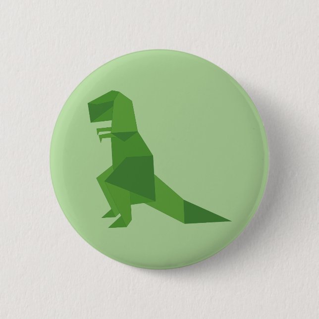 T-Rex Origami Button (Vorderseite)