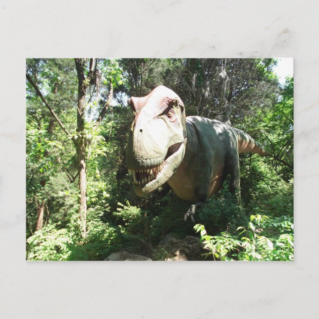T-Rex Postkarte (Vorderseite)