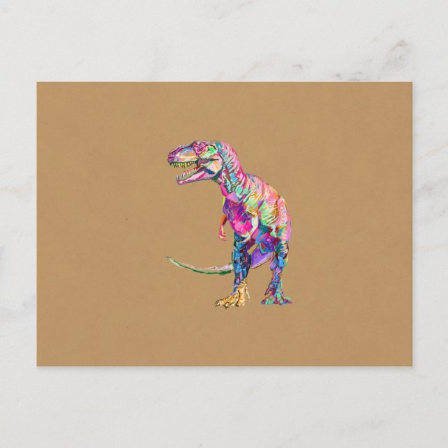 T. rex postkarte (Vorderseite)