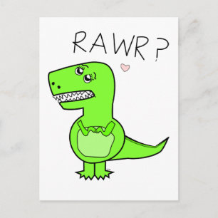 T-Rex-Postkarte Postkarte