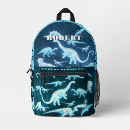 T-Rex Print Modern Skeleton Dinosaurier Bedruckter Rucksack
