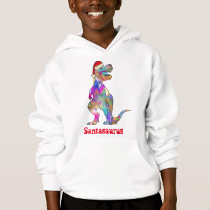 T Rex Psychedelic Dinosaurier Weihnachtsfeier Hoodie