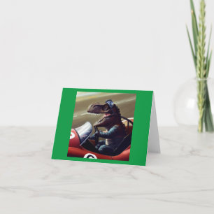 T Rex Racecar Karte