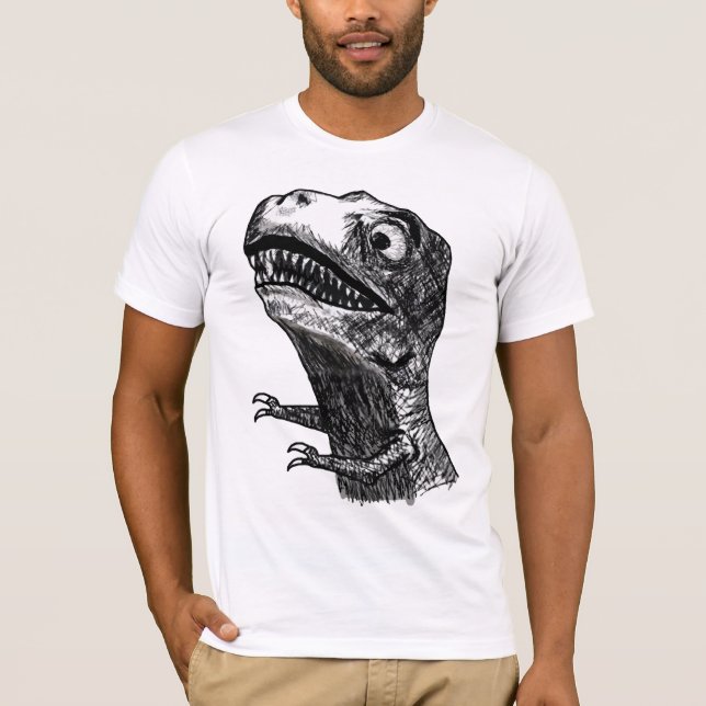 T-Rex Raserei Meme - angepasster T - Shirt (Vorderseite)