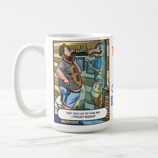 T-Rex-Reflektion: Big Chomp größer denken Kaffeetasse (Links)