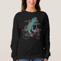 T Rex Reiten eines Fahrrads Trex Dinosaur Fahrradf