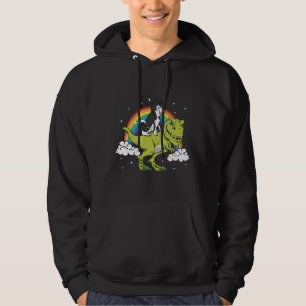 T Rex Riding Husky Hunde Kinder & amp vorhanden Hoodie