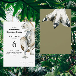 T-Rex Roar-some Birthday Party Einladung