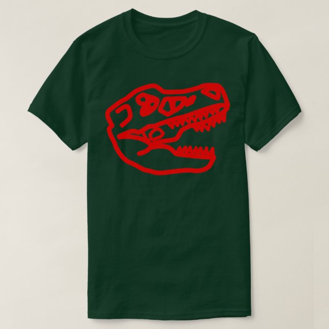 T rex Rot T-Shirt (Design vorne)