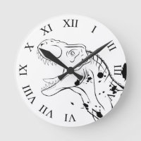 T-Rex (schwarz und weiß)