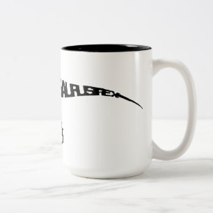 T-Rex Schwarzes 15 Unze Zwei-Ton Tasse