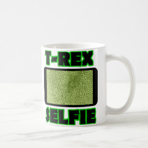 T-Rex Selfie Kurze Arme Lustiger Dinosaurier Beche Tasse