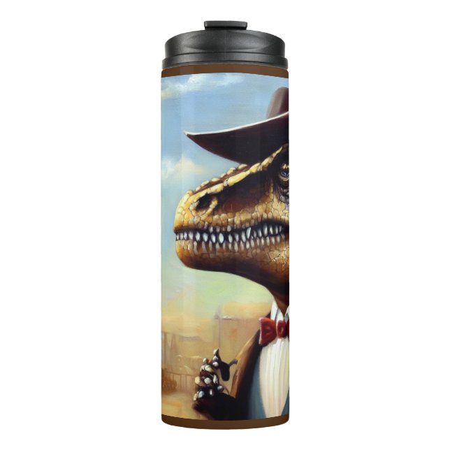 T Rex Sheriff Thermosbecher (Vorderseite)