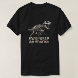 T-Rex-Skelett Dark Fantasy T-Shirt