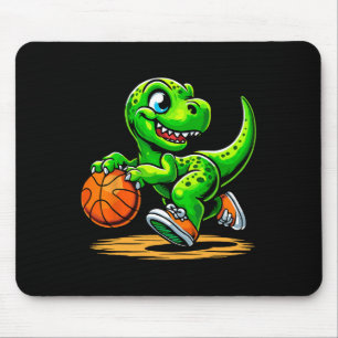 T-Rex Skelett Spieler Dinosaurier Mousepad