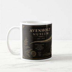T-Rex-Skelett Vintage Naturkundemuseum Tasse