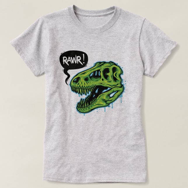 T-Rex Skull T-Shirt (Design vorne)