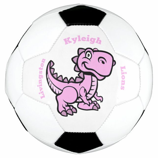 T Rex Soccer Ball - Rosa (Vorderseite)