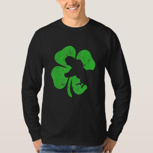 T Rex St Patricks Day Dinosaur Kleeblatt Erwachsen T-Shirt