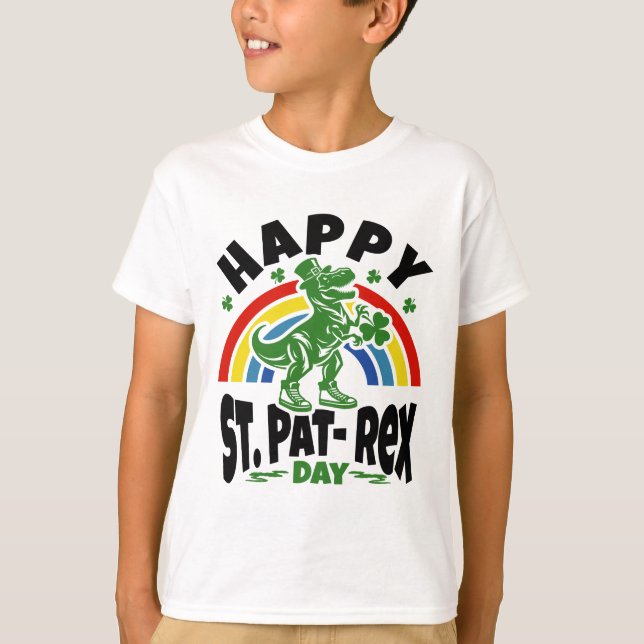 T-Rex St. Patrick's Day T-Shirt (Vorderseite)