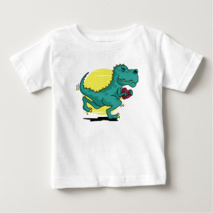 T-Rex stiehlt Herzen Baby T-shirt