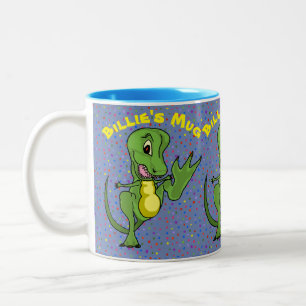T-Rex-Tasse Zweifarbige Tasse