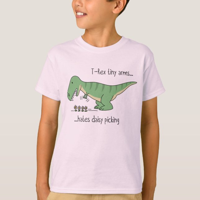 T-Rex tiny arms: daisy picking T-Shirt (Vorderseite)