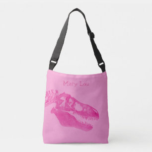 T-Rex-Tote-Beutel (Hot Pink) Tragetaschen Mit Langen Trägern