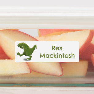 T rex Tyrannosaurus Dinosaur Cartoon personalisier Etiketten