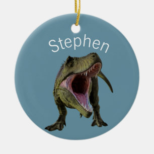 T-rex Tyrannosaurus Dinosaur Personalisiert Keramik Ornament