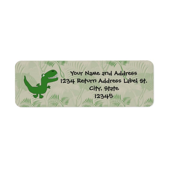 T-Rex Tyrannosaurus Rex Dinosaur Cartoon Kids Boys (Vorne)