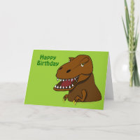 T-Rex Tyrannosaurus Rex Dinosaur Geburtskarte