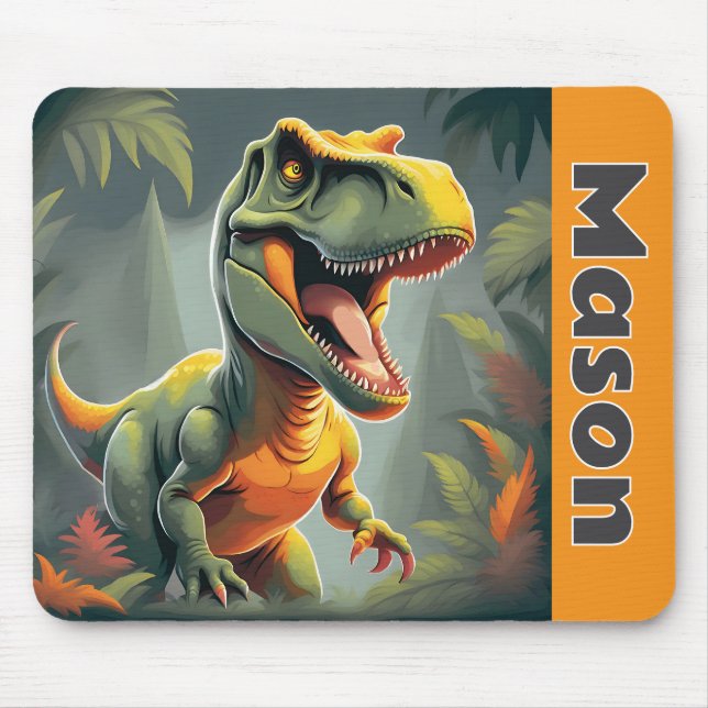 T-Rex Tyrannosaurus Rex Dinosaur Mousepad (Vorne)
