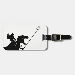 T-rex u. Bigfoot selfie Gepäckanhänger