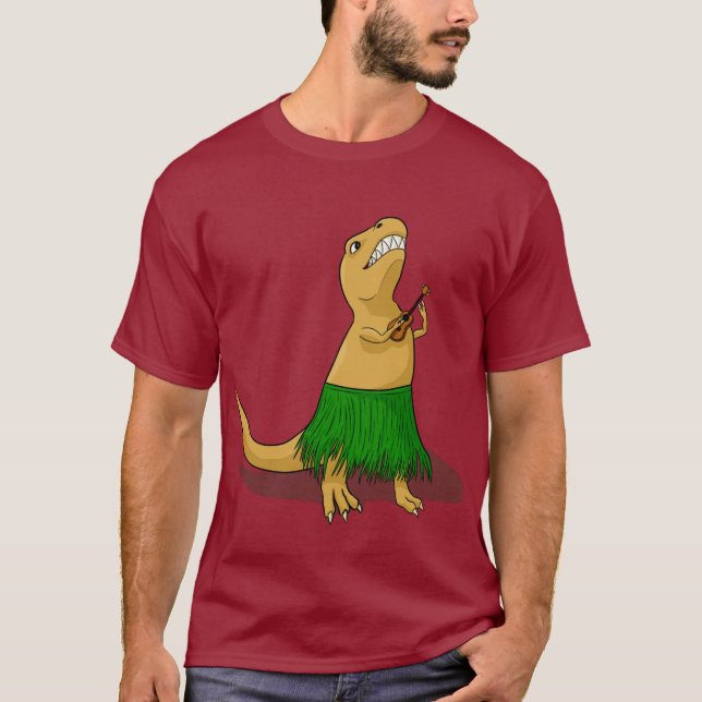 T-Rex Ukulele T-Shirt (Vorderseite)