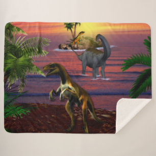 T-REX und BRONTASOURUS Sherpadecke